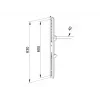 Βραχίονας τοποθέτησης επίπεδης οθόνης Multibrackets M Pro Series Fixed Arms 600 mm, χάλυβας, μαύρος, συσκευασία 2 τεμ.