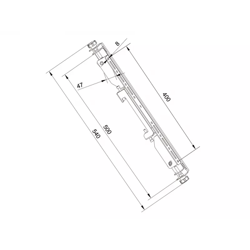 Βραχίονας τοποθέτησης επίπεδης οθόνης Multibrackets M Pro Series Micro-Adjustable Arms 400mm μαύρος χάλυβας