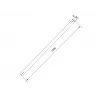 Σωλήνας Multibrackets M Pro Series Extension Pipe 1,5 m μαύρος χάλυβας