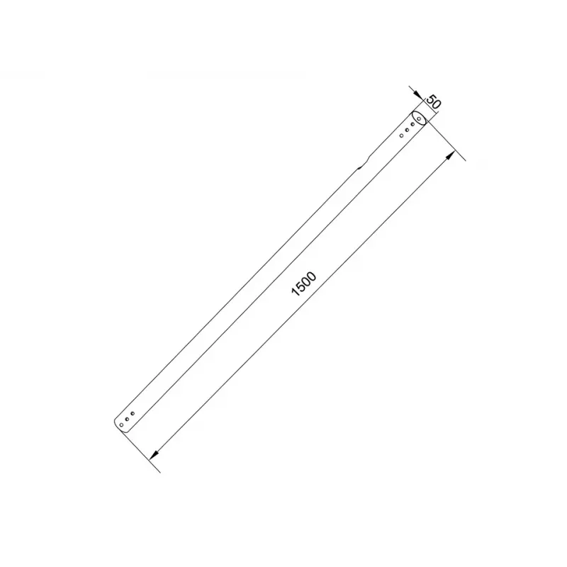 Σωλήνας Multibrackets M Pro Series Extension Pipe 1,5 m μαύρος χάλυβας