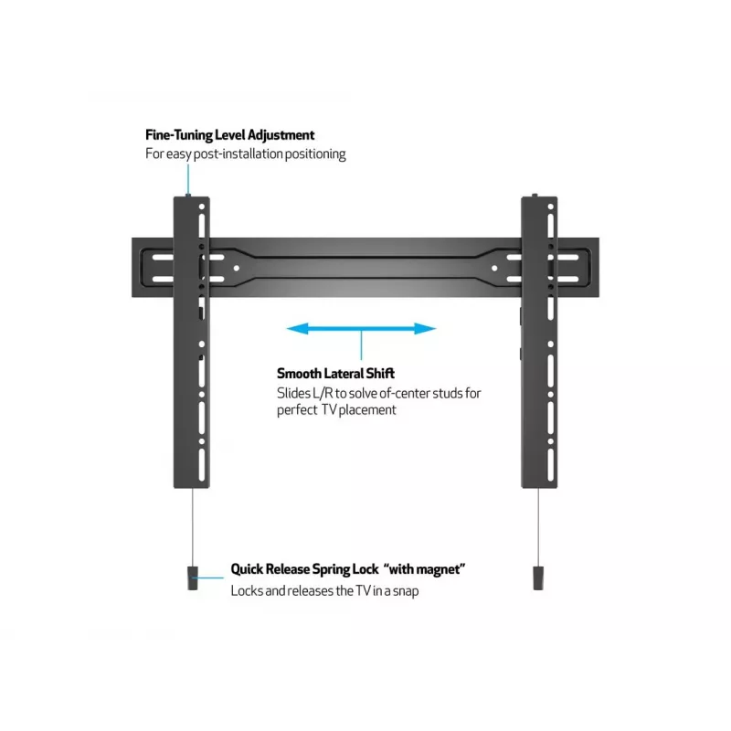 Multibrackets M VESA βάση τοίχου Super schlank Fixed 600 MAX 35 kg 32-100 ίντσες