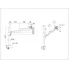 Βάση γραφείου Multibrackets M VESA Deskmount Officeline Single II μαύρο