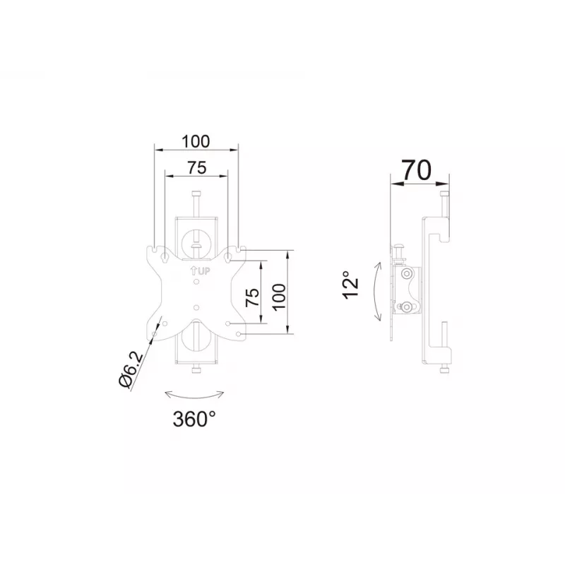 Multibrackets M Pro Series - βάση οθόνης Flex Pro 75/100