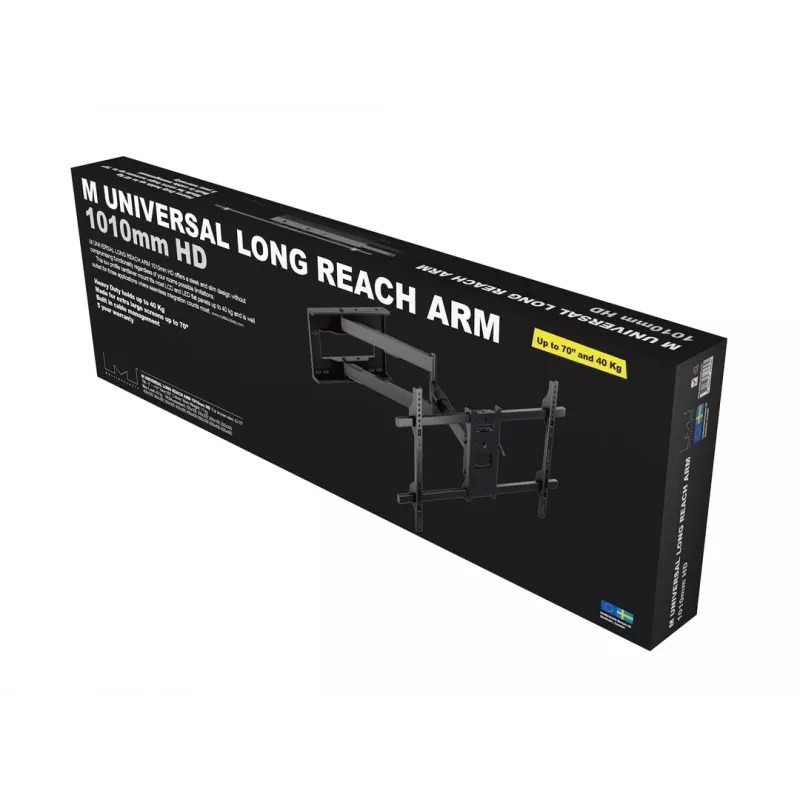 Multibrackets M Universal Long Reach Arm 1010mm HD Single 40kg 42-75 ίντσες