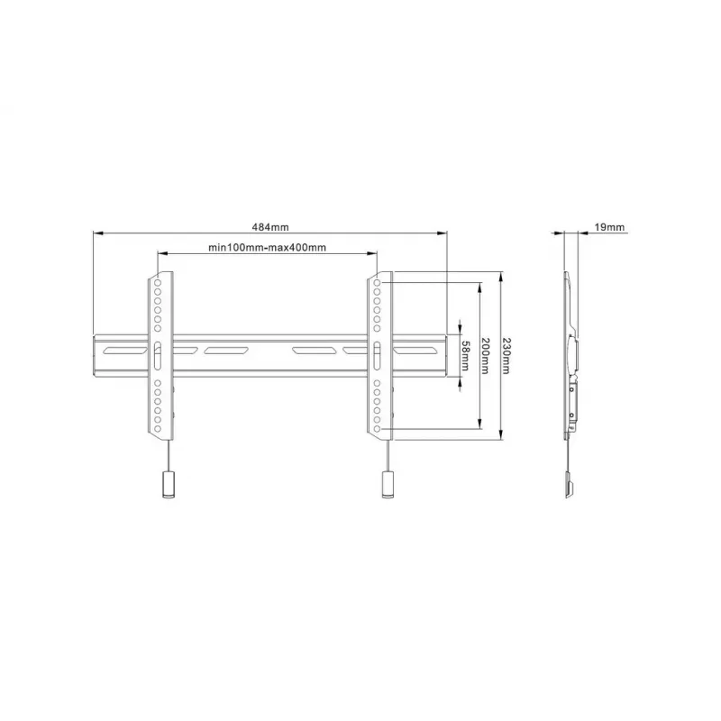 Multibrackets M OLED Super λεπτή Fixed TV Wall Mount 50kg 32-65 ίντσες