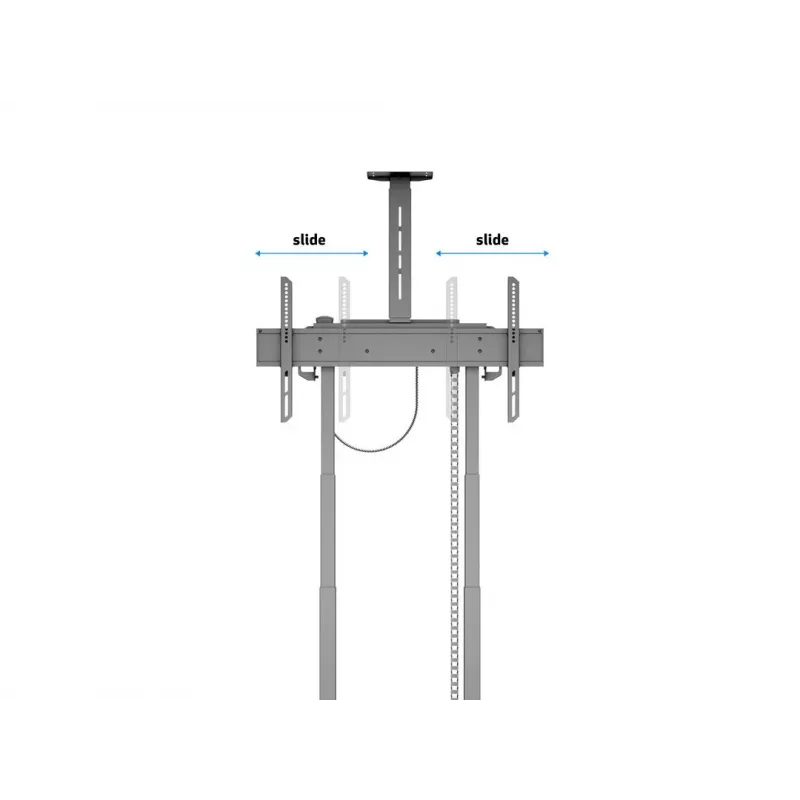 Multibrackets M Motorized Floorstand 120 kg μαύρο με ντουλάπι & ράφι κάμερας