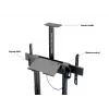Multibrackets M Motorized Floorstand 120 kg μαύρο με ντουλάπι & ράφι κάμερας