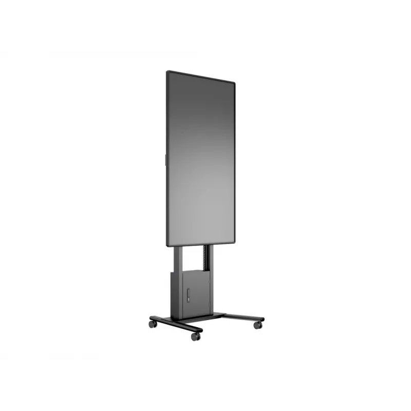 Multibrackets M Motorized Floorstand 120 kg μαύρο με ντουλάπι & ράφι κάμερας