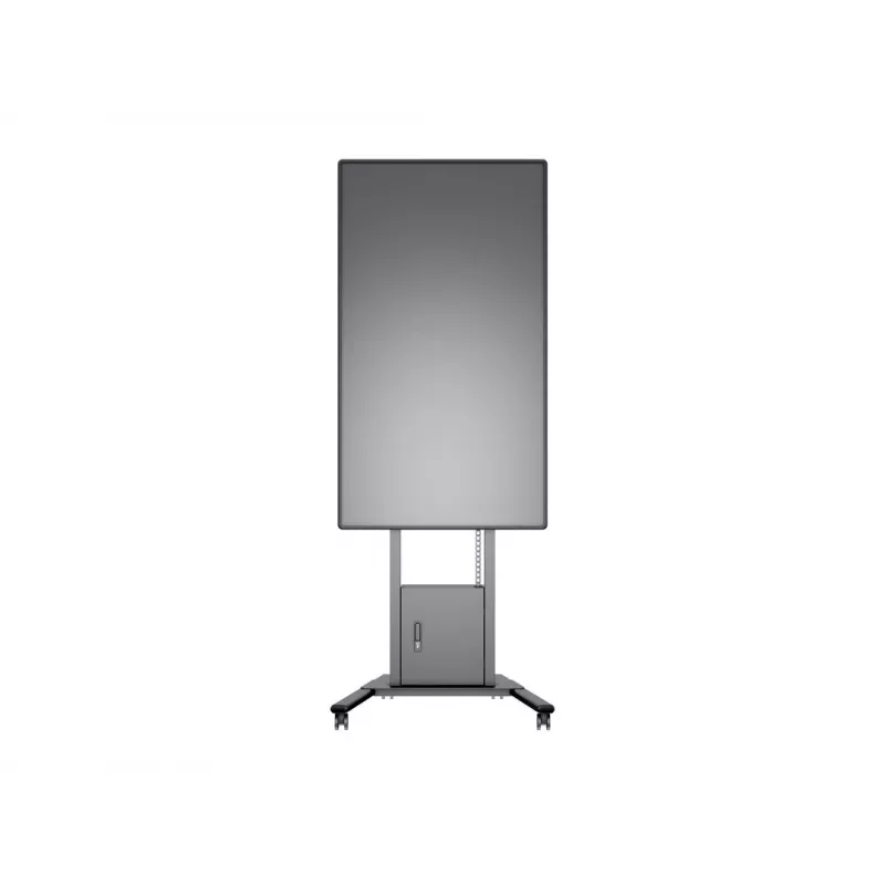 Multibrackets M Motorized Floorstand 120 kg μαύρο με ντουλάπι & ράφι κάμερας