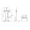 Multibrackets M Motorized Floorstand 120 kg μαύρο με ντουλάπι & ράφι κάμερας
