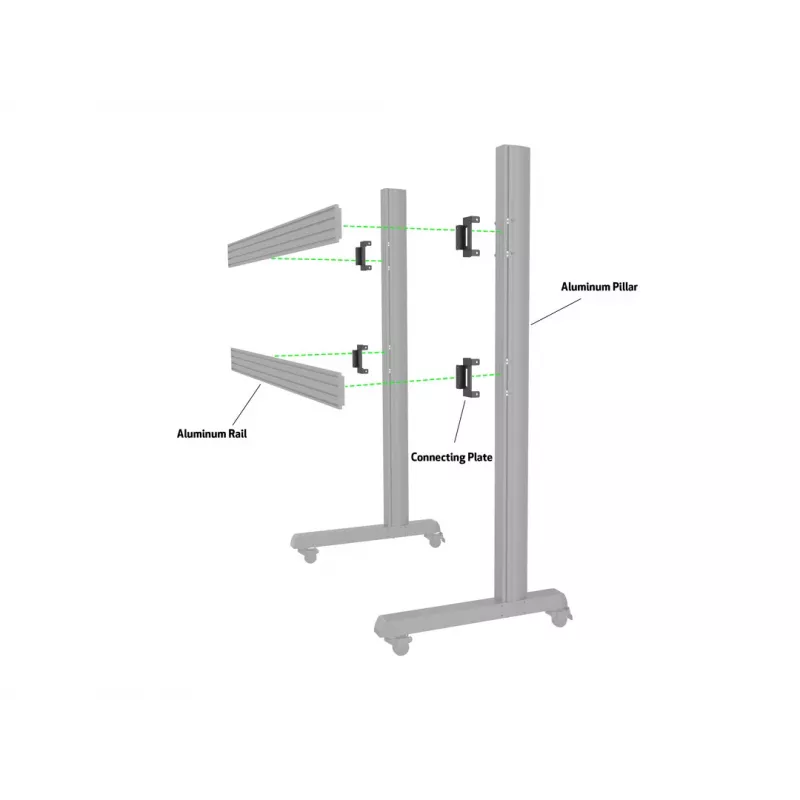 Πλάκα συσκευής Multibrackets M Pro Series πλάκα σύνδεσης μαύρο χάλυβας 2,1 kg