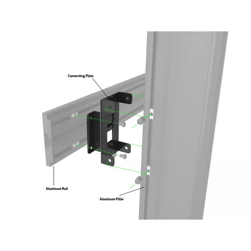 Πλάκα συσκευής Multibrackets M Pro Series πλάκα σύνδεσης μαύρο χάλυβας 2,1 kg