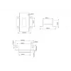 Πλάκα συσκευής Multibrackets M Pro Series πλάκα σύνδεσης μαύρο χάλυβας 2,1 kg