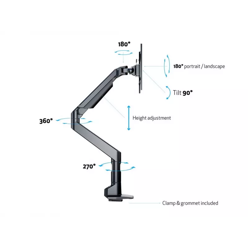Multibrackets M VESA Gas Lift XL Single μαύρο