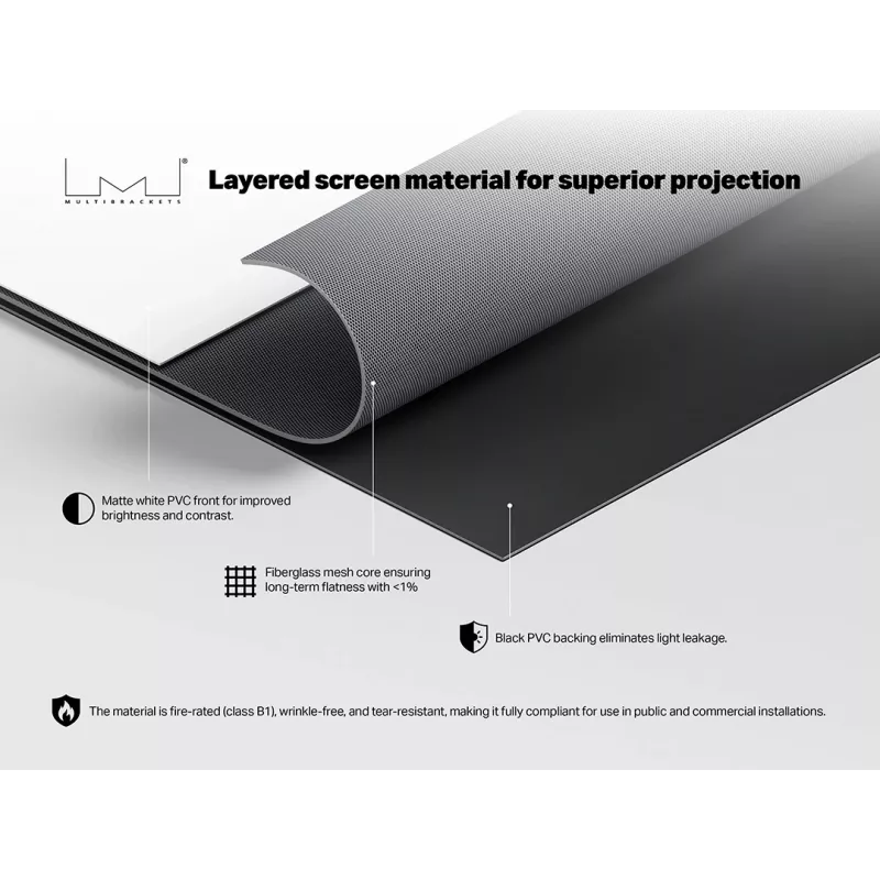 Multibrackets M 1:1 χειροκίνητη οθόνη προβολής 240x240, 135 ίντσες White Edition