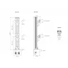 Multibrackets M VESA Deskmount HD Dual Vertical Widescreen 32 ίντσες – 50 ίντσες σφιγκτήρας/διάβαση