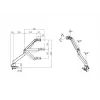 Multibrackets M Gaslift Arm Samsung G9 Single μαύρο 20 kg βάση γραφείου