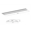 Multibrackets M κανάλι καλωδίων δαπέδου μαύρο – 139 mm Π – 750 mm Μ