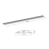Multibrackets M κανάλι καλωδίων δαπέδου μαύρο – 139 mm Π – 1600 mm Μ