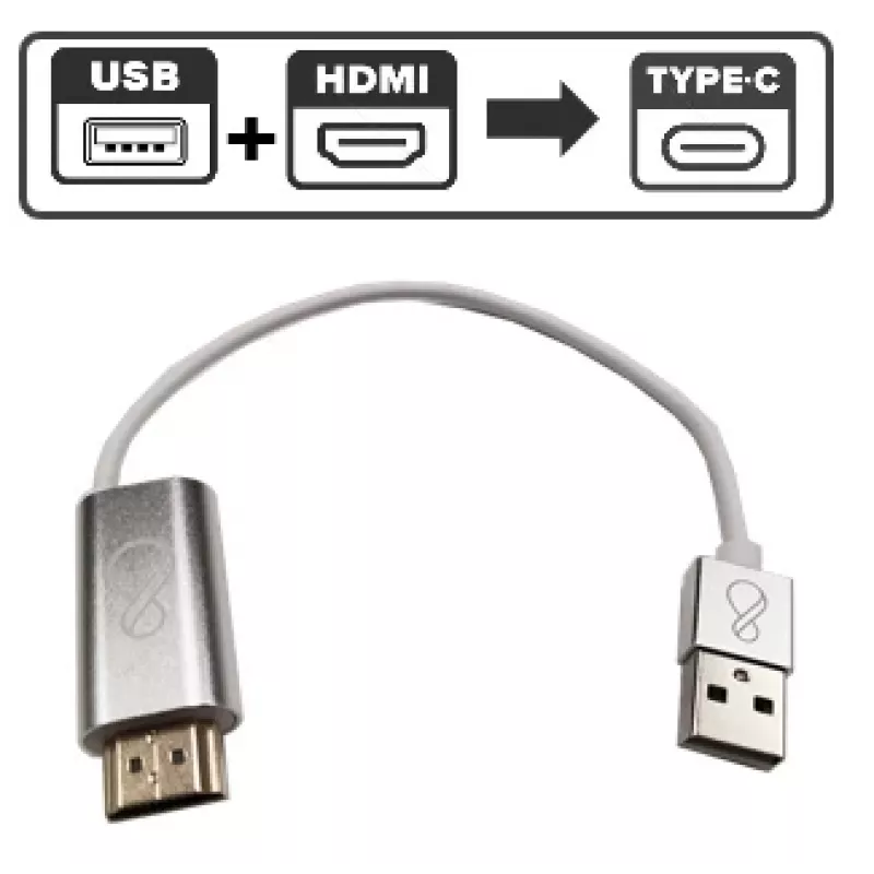 Ochno O-HDMI-TO-USBC-2 προσαρμογέας γραφικών USB 3840 x 2160 pixel λευκός