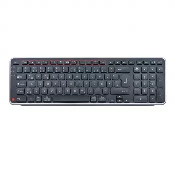 Contour Design Balance Πληκτρολόγιο DE, ασύρματο, Full-Size (100 %), Ασύρματο, RF Wireless + USB, Διακόπτες ψαλιδιού, QWERTZ, Μαύρο