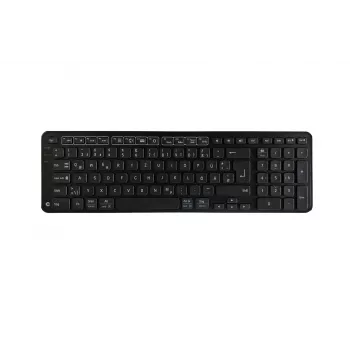 Contour Design Balance Πληκτρολόγιο BK Wireless-DE Έκδοση, Full-size (100%), Ενσύρματο & Ασύρματο, RF Wireless + USB, QWERTZ, Μαύρο