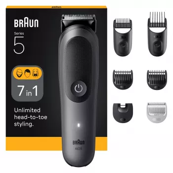 Braun AIO5520 κουρευτική μηχανή/τρίμερ μαύρο, γκρι 14 ιόντων λιθίου (Li-Ion)