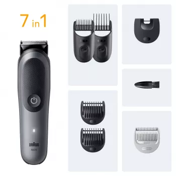 Braun AIO5520 κουρευτική μηχανή/τρίμερ μαύρο, γκρι 14 ιόντων λιθίου (Li-Ion)