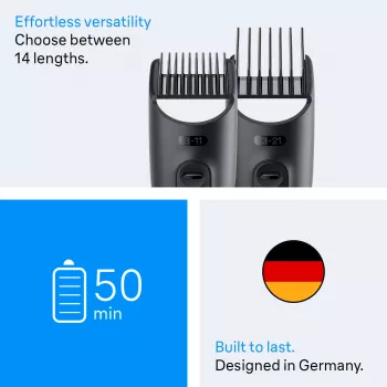 Braun AIO3500 κουρευτική μηχανή/τρίμερ μαύρο, γκρι 14 νικελίου-υδριδίου μετάλλου (NiMH)