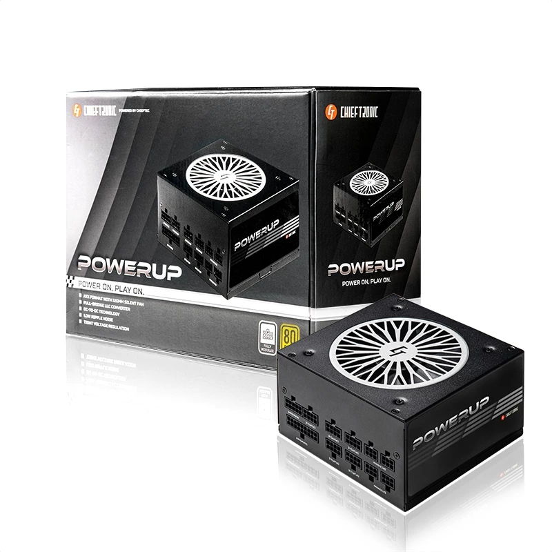 Chieftec PowerUp GPX-850FC τροφοδοτικό 850 W 20+4 pin ATX ATX μαύρο