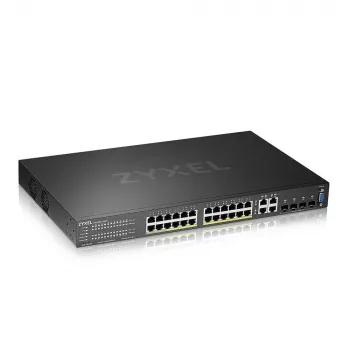 Zyxel GS2220-28HP-EU0101F διακόπτης δικτύου διαχειριζόμενος L2 Gigabit Ethernet (10/100/1000) Power over Ethernet (PoE) μαύρο