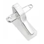 Peach Combo-Clip με βελόνα και αυτοκόλλητο pad, ασημί, λευκό, 100 τεμ.