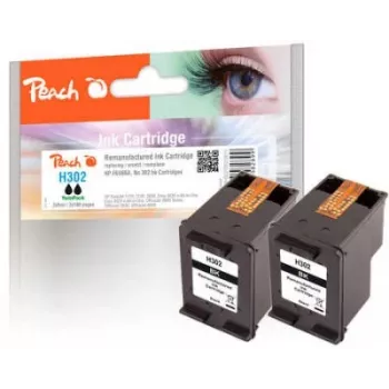 Peach 319611 Μελανοδοχείο 2 τεμ. συμβατό τυπικής απόδοσης μαύρο
