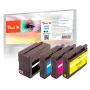 Peach 0F319883 μελανοδοχείο 4 τεμ. μαύρο, μπλε, magenta, κίτρινο