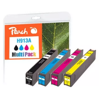 Peach PI300-744 μελανοδοχείο 4 τεμ. συμβατό μαύρο, cyan, magenta, κίτρινο