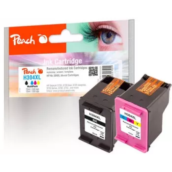 Peach PI300-808 μελανοδοχείο 2 τεμ. υψηλής (XL) απόδοσης μαύρο, cyan, magenta, κίτρινο