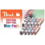 Peach 0F319980 μελανοδοχείο 10 τεμ. μαύρο, cyan, magenta, φωτογραφικό μαύρο, κίτρινο