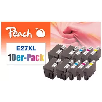 Peach 0F319986 μελανοδοχείο 10 τεμ. μαύρο, cyan, magenta, κίτρινο