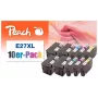 Peach 0F319986 μελανοδοχείο 10 τεμ. μαύρο, cyan, magenta, κίτρινο