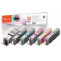 Peach PI100-313 μελανοδοχείο φωτογραφικό μαύρο, φωτογραφικό cyan, φωτογραφικό γκρι, φωτογραφικό magenta, φωτογραφικό κίτρινο