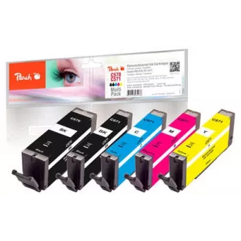 Peach 0F320133 μελανοδοχείο 5 τεμ. μαύρο, cyan, magenta, φωτογραφικό μαύρο, κίτρινο