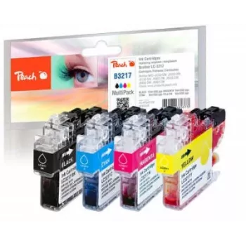 Peach PI500-238 μελανοδοχείο 4 τεμ. μαύρο, cyan, magenta, κίτρινο