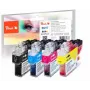 Peach PI500-238 μελανοδοχείο 4 τεμ. μαύρο, cyan, magenta, κίτρινο