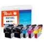 Peach PI500-246 μελανοδοχείο 5 τεμ. μαύρο, cyan, magenta, κίτρινο