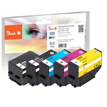 Peach PI200-674 μελανοδοχείο 5 τεμ. συμβατό τυπικής απόδοσης μαύρο, cyan, magenta, κίτρινο