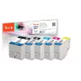 Peach 320402 μελανοδοχείο 5 τεμ. συμβατό υψηλής (XL) απόδοσης μαύρο, κοραλί, magenta, φωτογραφικό μαύρο, κίτρινο