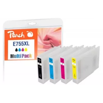 Peach PI200-724 μελανοδοχείο 4 τεμ. συμβατό υψηλής (XL) απόδοσης μαύρο, cyan, magenta, κίτρινο