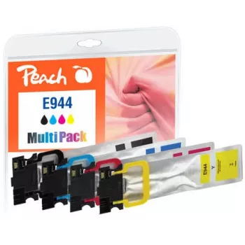 Peach PI200-786 μελανοδοχείο 4 τεμ. συμβατό μαύρο, cyan, magenta, κίτρινο