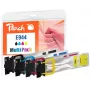 Peach PI200-786 μελανοδοχείο 4 τεμ. συμβατό μαύρο, cyan, magenta, κίτρινο