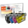 Peach PI500-377 Συμβατό μελάνι πολλαπλή συσκευασία για Brother LC-421XL, 4 χρωμάτων